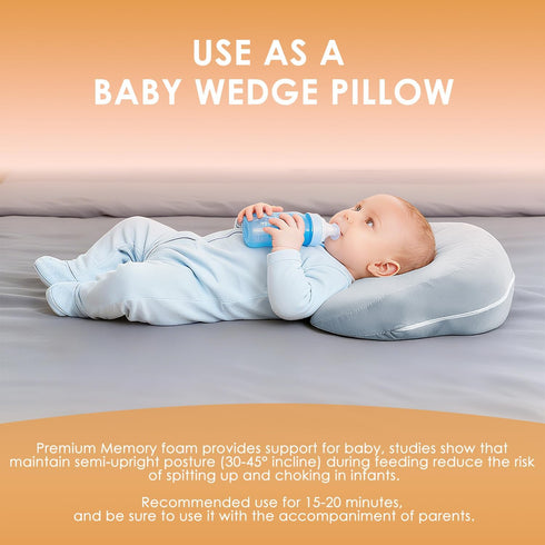 Chilling Home Portable Pregnancy Pillow Memory Foam Maternity Body Pillow for Sleeping- Multifunctional Pregnancy Wedge
