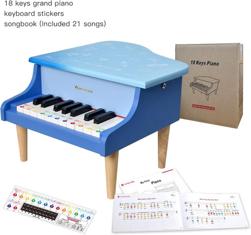 18 3-7 C4-F5) MUSICUBE Keys Grand Piano for Years Old Beginner Girls Boys First Mini Piano Toys Educational Musical