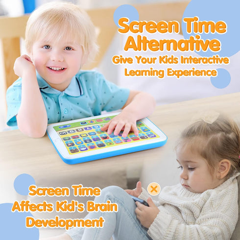 Bilingual Spanish & English Learning Toys for Toddlers 1-3, Interactive Learning Tablet for Babies 24 Month+