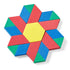hand2mind Foam Pattern Blocks, Geometric Shapes for Kids, Toddler Pattern Blocks, Sorting Math (Set of 250)