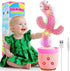 River Mill Rechargeable Dancing Talking Cactus Toy, Singing Cactus Baby Toy that