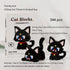 344 Mini Cat Building Blocks for Adult Party Favors Gift Pcs (Black Cat)