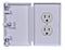 Baby Toddler Electrical Safety Cover Guard for Home and Business, Traditional Outlet (1 Count, White) - Pet Resistant,