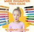 (16 TinyGeeks Jumbo Crayons Colors) Non-Toxic, Washable, Easy-to-Hold Art Supplies for Toddlers and Kids Perfect