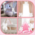 2 11 16 inch Riceshoot Pcs Large Crib Bows x Coquette Bow Decorations for Nursery Crib Canopy Bed Large Bow Room