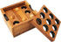 BSIRI Wooden Board Games Educational Sets - Classic Rustic Golf Game for Coffee Table or Home Decor (Gopher Holes)