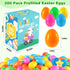 200Pcs LACCHOUFEE Prefilled Easter Eggs with Toys, Filled Easter Eggs for Basket Stuffers Fillers Includes Assorted