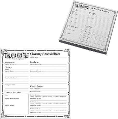 Gamemaster Accessory Pack - Root: The Roleplaying Game Expansion, Tri-Fold GM Screen and Campaign Notepads