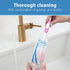 1-Pack Dr. Brown's Reusable Sponge Baby Bottle Cleaning Brush with Suction Cup Stand, Scrubber and Nipple Cleaner, Pink