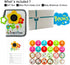 ABCKEY My Family And Friends Baby Photo Album, Sunflower Baby-safe Mirror, Holds 18 Photos, Colourful