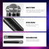 Zubebe 8 Pack Fake Microphone Prop, Halloween Plastic Pretend Microphone for Speech Practice, Plastic Microphone Stage