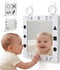 Premium Tactile Baby Mirror Toy for Tummy Time & Play, Double-Sided High-Contrast
