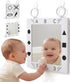 Premium Tactile Baby Mirror Toy for Tummy Time & Play, Double-Sided High-Contrast