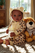 BABESIDE Adorable Lifelike Black Baby Doll - 17" Handmade Realistic African American