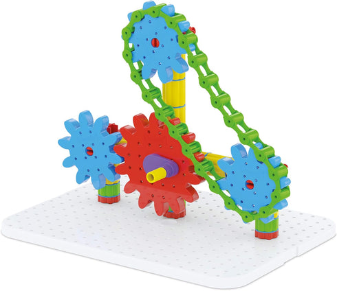 Quercetti Georello Tech Starter Building Set - 100-Pieces to Construct 3-D Structures for Kids Ages 5+, 36 x 60 x 27.5
