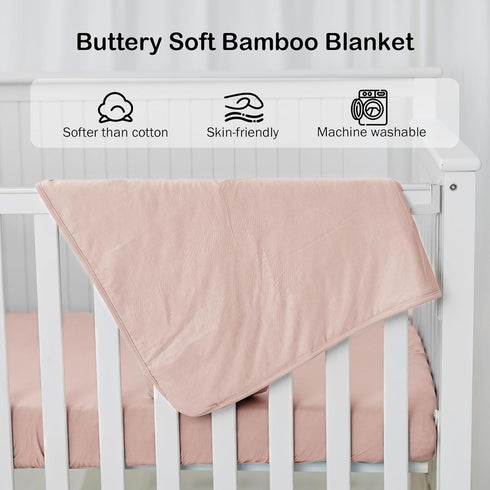 30 40 Inch BubblePanda Rayon Made from Bamboo Baby Blanket for Boys Girls Neutral Soft Crib Blanket Toddler Quilt