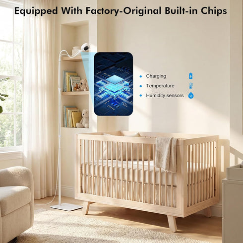 wochel Floor Stand for Nanit Pro Baby Monitor, Nanit Stand with Adjustable Height and Heavy-Duty Stable Base, Full