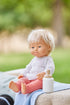 Miniland Doll 15'' Caucasian Blond Boy with Down Syndrome, Anatomically Correct, Quality Made in Spain