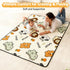 Fevbcnrj 65x50 Inch Playpen Mat, Playmat for Floor, Cushioning Padding Foam Playmat, Non-Slip for Play, Foldable