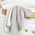 30"x40"Gray lulumoon Baby Blankets for Boys Newborn: Muslin & Minky Dotted Backing - Thermal Receiving Blanket
