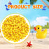Rachan 130 Pcs Yellow Mini Ducks Bulk Resin Duck Figurines for Miniature Landscape Garden Aquarium Potted Accessories