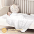 Runeaoys Baby Blanket for Boys Girls Baptism Christening Gifts for Girl Boys Easter Soft White Knitted Shawl Receiving