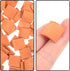 80pcs Miniature Roof Tiles Model Building Set, 1:16 Dollhouse Fake Tiles for DIY Kitchen Garden Diorama Roofing, Red
