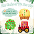 24 Pack Farm Animals Tic Tac Toe Board Game, Felt Barnyard Party Favors for Farm Themed Supplies