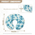 UOQFHHM Cozy Blue & White Flowers Nursing Pillowcase for Boys Girls Durable Skin-Friendly Pillow Cover Fits