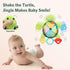6 1 Tummy Turtle Baby Sensory Toy, in Montessori Time Texture Toys, Flip Scales & Multi-Textured Belly & Rattle