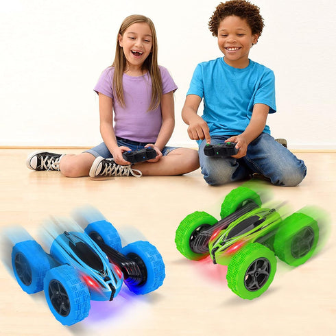 2-Pack RC Stunt Car - Gesture Sensor, 4WD, Double Sided, 360 Degree Rotating, Tumbling, High Speed