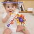 Baby Toys for 6-12 Months, Airplane Travel Essentials, Car Seat Toy Teether Mittens with Rattle for 1 Year Old