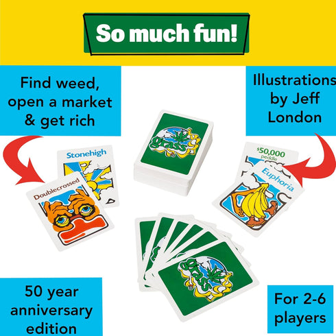 TDC Games Grass Card Game - Fast Paced Novelty Game for 2-6 Players, Fun for Adults and Friends