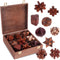 Mytothfy Wooden Brain Teaser Puzzles for Adults - Brain Teaser Puzzles with Wooden