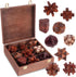 Mytothfy Wooden Brain Teaser Puzzles for Adults - Brain Teaser Puzzles with Wooden