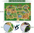 12 57x38.6 Playset Mini Tudou Pcs Safari Animals Figures Toys w/ Large Activity Play Mat, Realistic Jumbo Jungle Wild