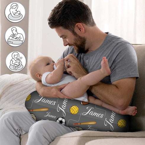 Yananka Custom Baby Nursing Pillow Cover Personalized with Name Customized for Boys Girls