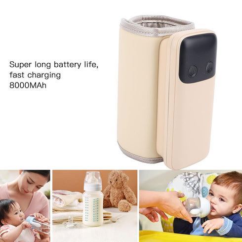 LICAEVEY Portable Bottle Warmer for Travel, Fast Heating Rechargeable Baby Breastmilk Constant Temperature Equipment