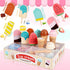 3-5, Sets 3 4 5 Wooden Ice Cream Toys for Toddlers Kids Wooden Toys Play Kitchen Accessories, Play Food for Kids