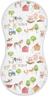 vvfelixl Baby Burp Cloths Watercolor Farm Animals Baby Newborn Cotton Burping Cloths