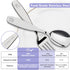 Lehoo Castle Toddler Utensils, 6 Pcs Toddler Silverware 2 Year Old, Toddler Forks and Spoons, Kids Silverware Set Stainless Steel, Metal Silverware for Toddlers 1-3 (Unicorn) by Lehoo Castle