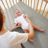 Kewlife gift 100% 360 28" 52" Muslin Crib Sheet Cotton Baby Fitted Sheet for Boys & Girls, Ultra Soft & Breathable