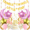Twinkle Twinkle Little Star Decorations, Baby Shower or Birthday Party, Moon and Star Balloons, Pink and Gold
