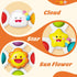 0-6-12-18 1 2 3 SpringFlower Baby Toys Months,Suction Cup Spinner Toys,Baby Bath Toys for Boy&Girl, Sensory Toys