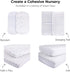 Pack 2 Pack Set Pack 100% 38x24x5 Ely's & Co. and Play Sheets, for Mini/Portable Crib, Fitted Playpen Play Yard Sheet