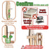 Tuiiopoli 360 Baby Crib Mobile Arm - Double Wooden Screw Anti-Slip Reinforcement Hanger Crib Holder No Paint Rotatable