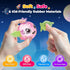 PINSHILE 3+ DIY Space Magic Balloon Craft Kit, Sticker Decorated Balloons Toy for Kids, Rocket Air Pump Fun