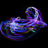 Light Up LED Hula Hoop, Hand Crafted in Michigan with Beautiful Auto Strobing Rainbow Lights