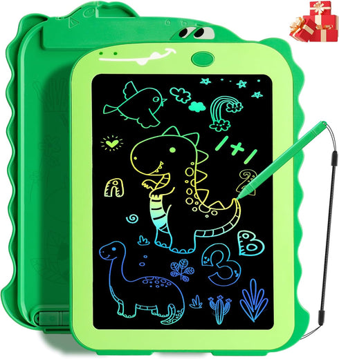 LCD Writing Tablet for Kids, Colorful Drawing Board, Educational Doodle Pad Dinosaur Toys for Ages 2-8