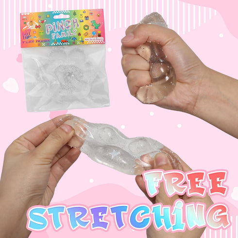 JIACAI 2pcs Squishy Paw, Cat Paw Squeeze Toys,Cute Fufu Toys, Fidget Toys for Stress Relief, Novelty Cute Things Sticky